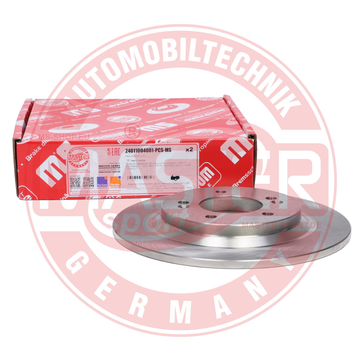Disc frana MASTERSPORT GERMANY 24011004001-PCS-MS